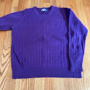 Kim Roger’s petite XL purple sweater
